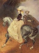 Karl Briullov Riders oil